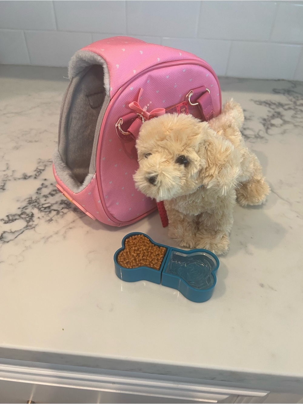 Our Generation Hop In Dog Carrier & Pet For 18" Dolls Pink NWT New